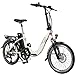 AsVIVA E-Bike Elektro Faltrad B13 mit 36V 15,6Ah Samsung Akku, extrem kompakt | 20" Klapprad mit 7 Gang Shimano Kettenschaltung, Bafang Heckmotor, Scheibenbremsen | Elektrofahrrad Weiß