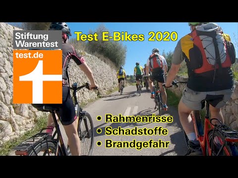 Test E-Bikes 2020: Brandgefahr, Rahmenrisse, Schadstoffe (Test Pedelecs Stiftung Warentest)