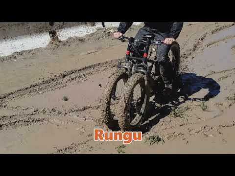 Rungu vs conventional hunting e-bike in mud