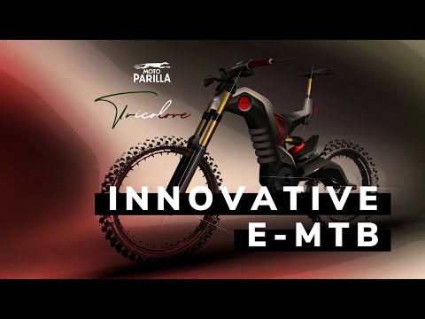 The most innovative mountain e-bike. Moto Parilla presents Tricolore.