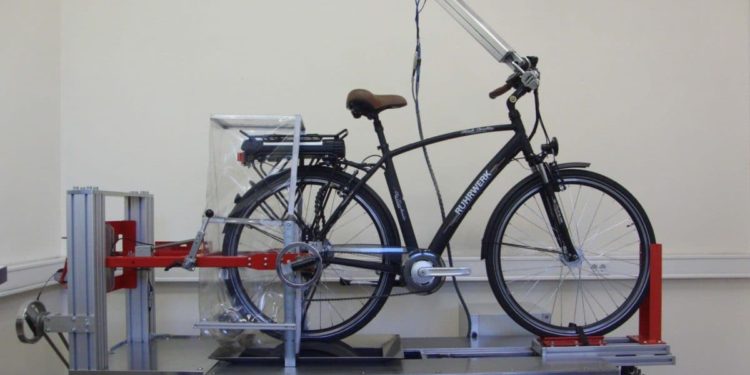 Test eines Elektrofahrrades