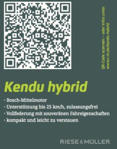 Riese & Müller - kendu hybrid QR Code - eBikeNews
