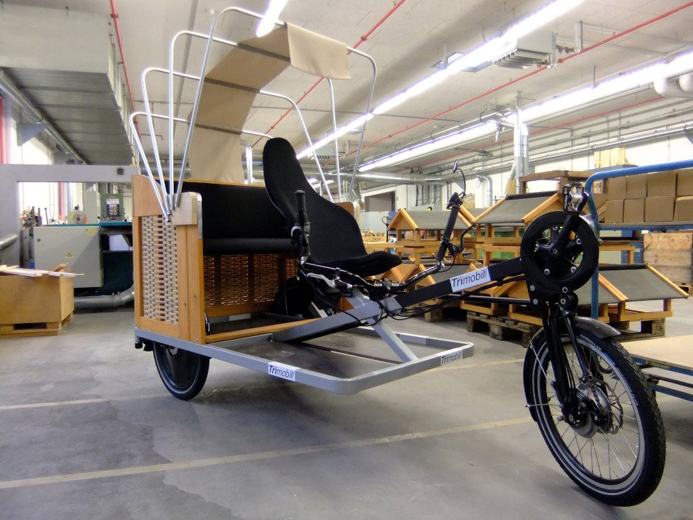 Trimobil Strandkorb-Taxi_nuvinci-Prototyp rechts / Foto: Toxy