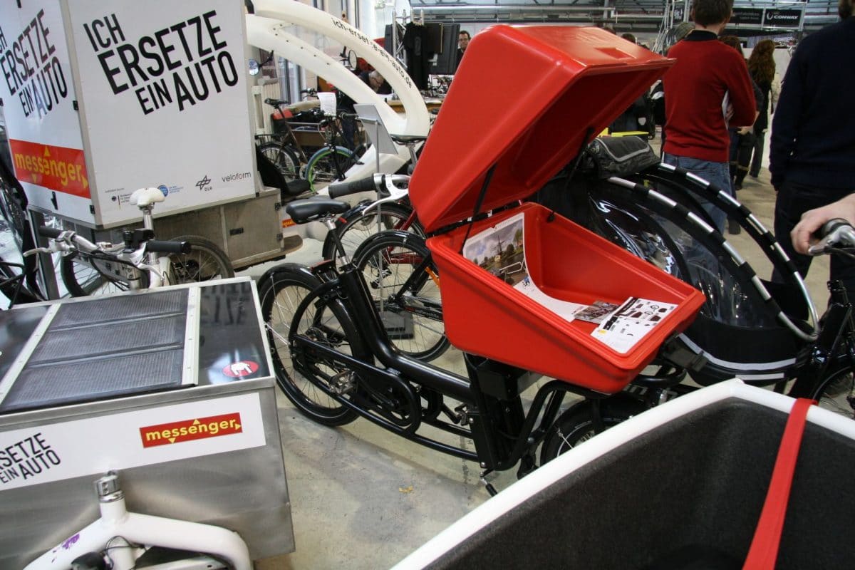 Lasten-E-Bike Stand auf der Berliner Fahrradschau