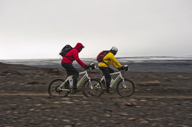 Auf dem Weg nach Kverkfjöll am Rande von Europas größter Eiskappe, dem Vatnajökull Gletscher
/ Foto: © 2013 pedelec-adventures.com | Susanne Brüsch