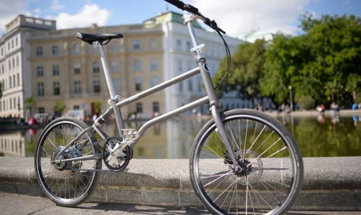 fahrrad mit drei rädern zum klappen