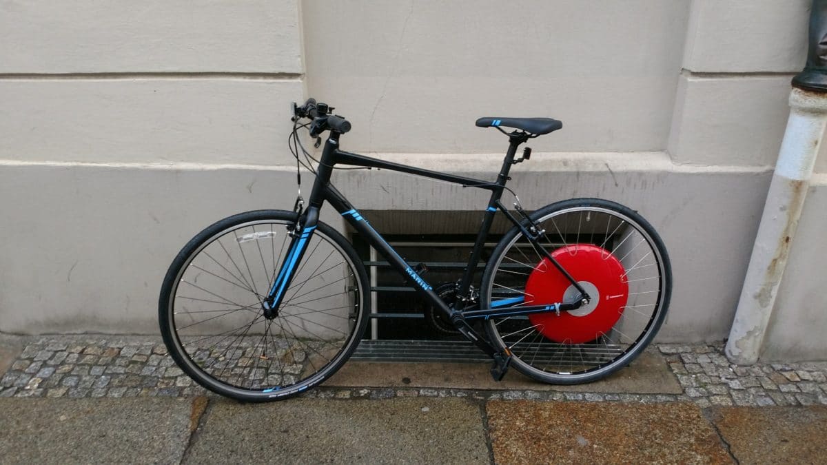 Copenhagen Wheel im Marin Test Bike