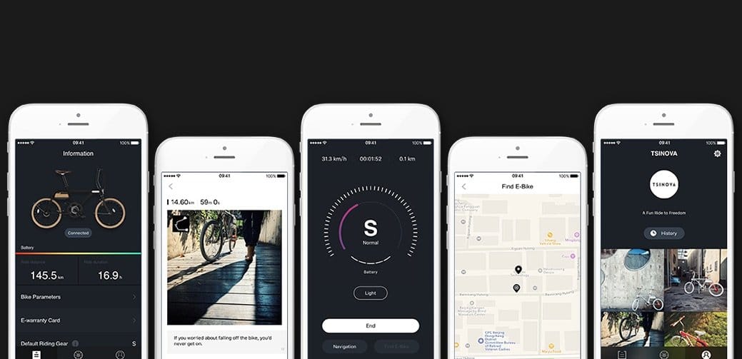 Tsinova e-Bike Smartphone App