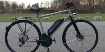 rethink@ City High Test e-Bike in Vollansicht