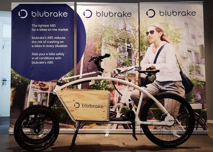E-Lastenfahrrad mit blubrake ABS auf dem International Cargo Bike Festival