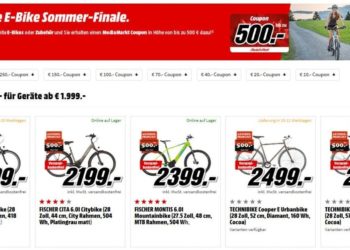 Angebote - E Bike Sommer Finale MediaMarkt - eBikeNews