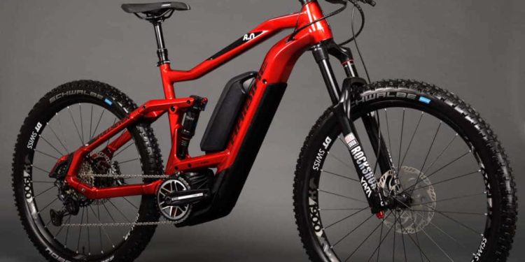 HAIBIKE SDURO FullSeven LT 8.0 auf der Bühne (Foto: HAIBIKE)