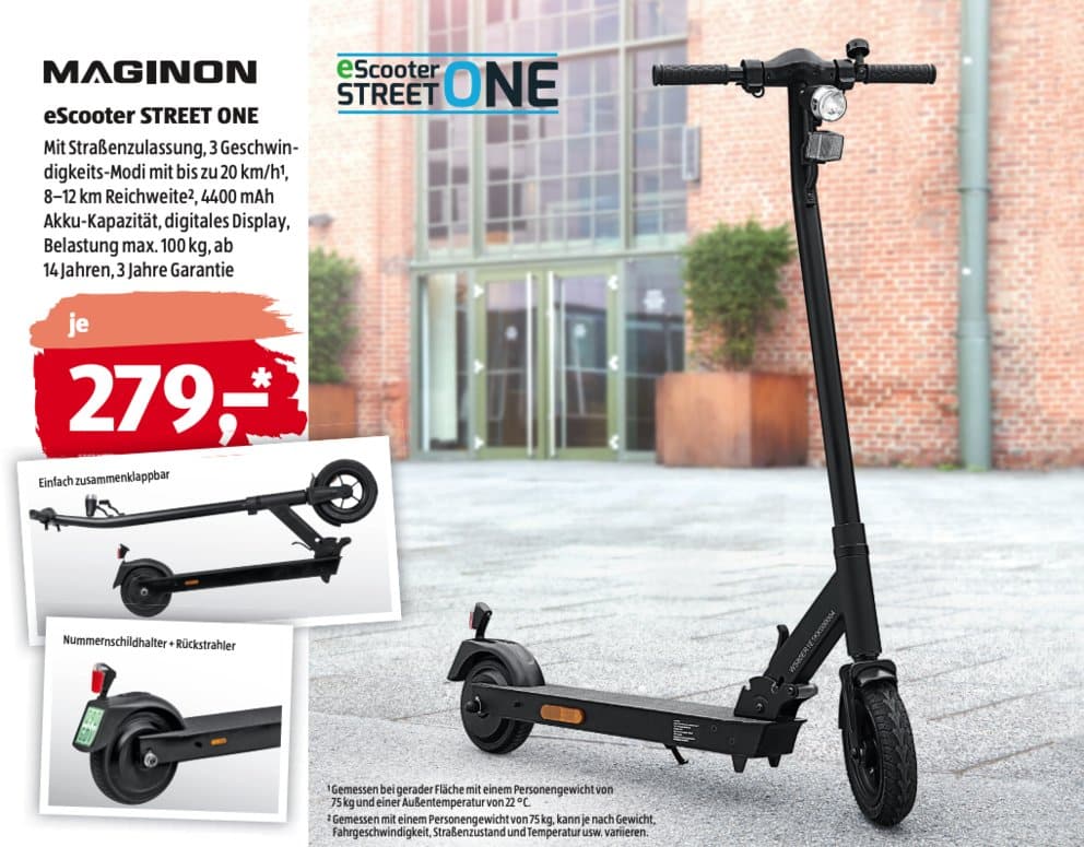 Euro 279 noch für E-Scooter erhältlich Aldi eBikeNews Weihnachten • vor
