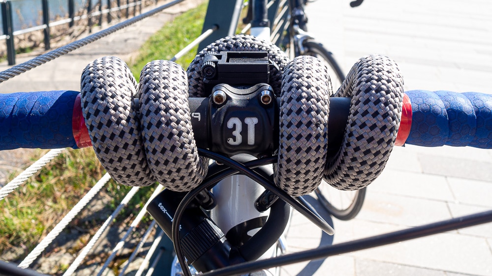 S oder M schwarz X-lock Texlock Fahrradschloß Bikeschloss Gr