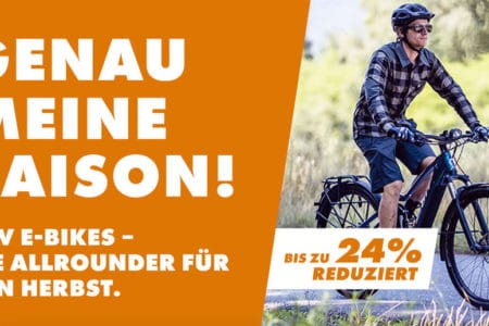 Fahrrad XXL: Viele E-Bikes mit bis zu 32 Prozent Rabatt erhältlich