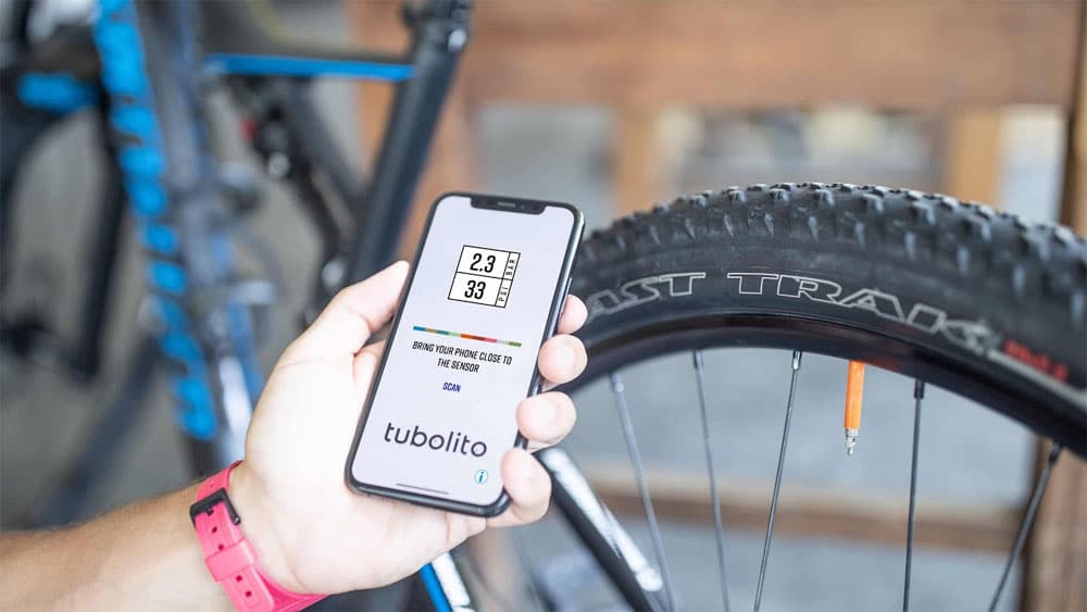 Fahrradschlauch mit Sensor: TUBO-MTB PSENS – Reifenluftdruck per App messen