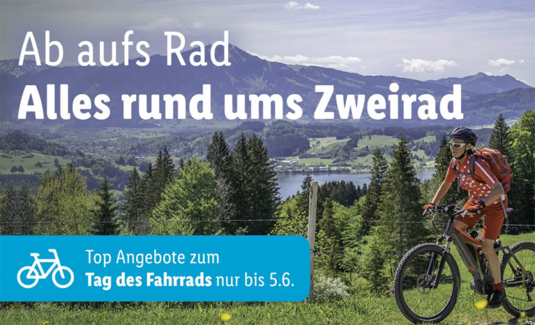 Tag des Fahrrads: Lidl mit zahlreichen reduzierten E-Bikes ab 879 Euro