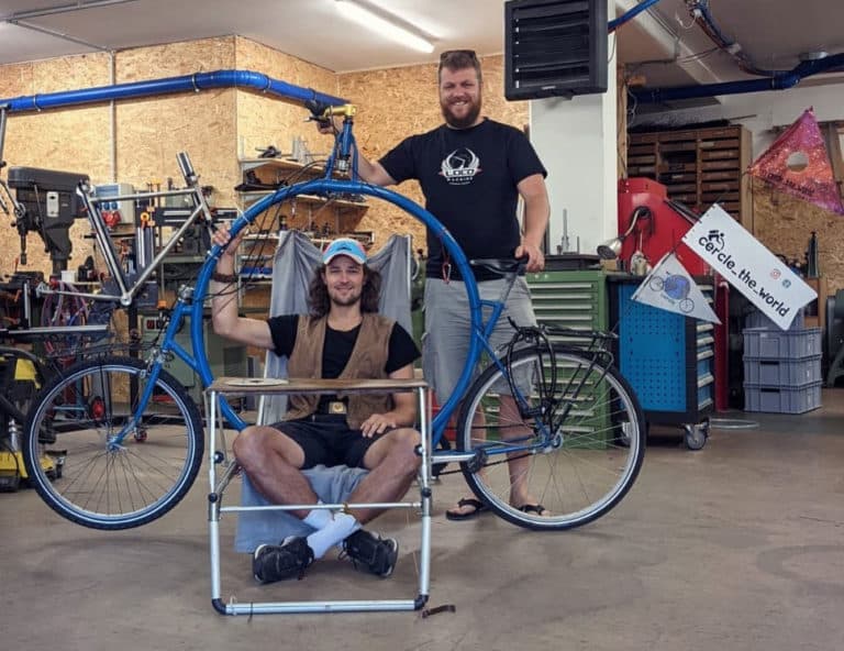 Cercle: Österreichischer Erfinder entwickelt Fahrrad mit eingebautem Zelt