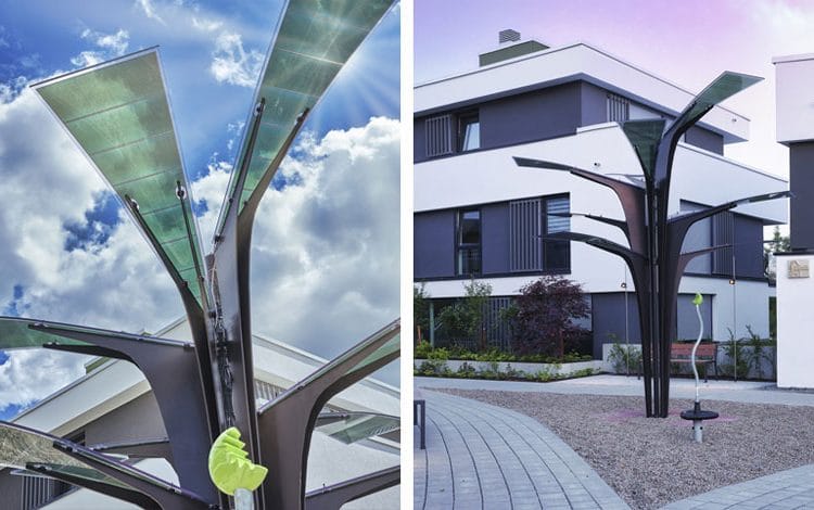 Solarbaum von Asca ist eine stylische und pfiffige E-Bike-Ladestation - eBikeNews