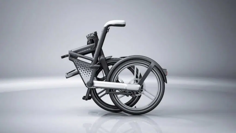 E-Faltrad mit Golfschläger-Sattel: Erfindung mit Wellenantrieb auf Indiegogo