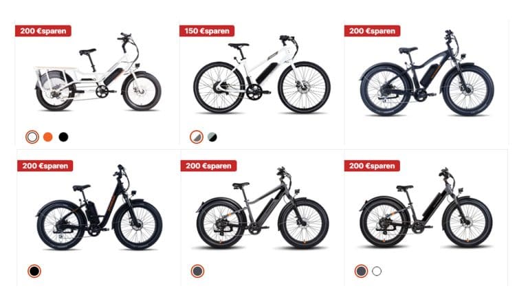 Nur bis zum 05.Juni: Bis zu 200 Euro Rabatt bei günstigen City-E-Bikes