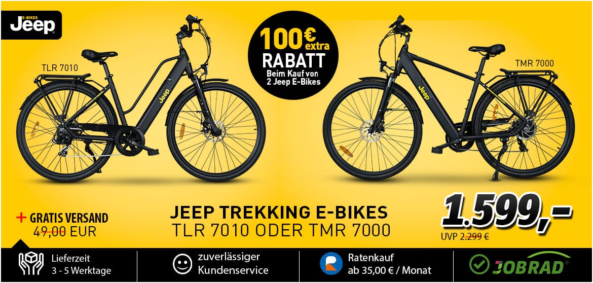 Jeep Trekking-E-Bikes Rabatt - eBikeNews