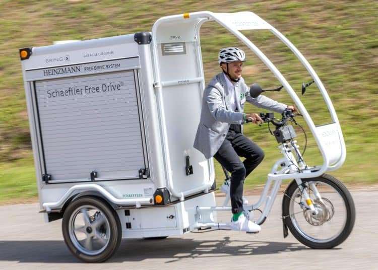 Schaeffler serieller Hybrid Free Drive an Cargo-E-Bike - eBikeNews