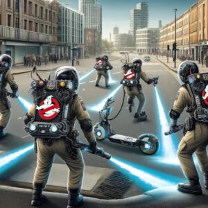 Verrückte Idee: Ghostbusters-Gadget stoppt kriminelle E-Bike-Fahrer