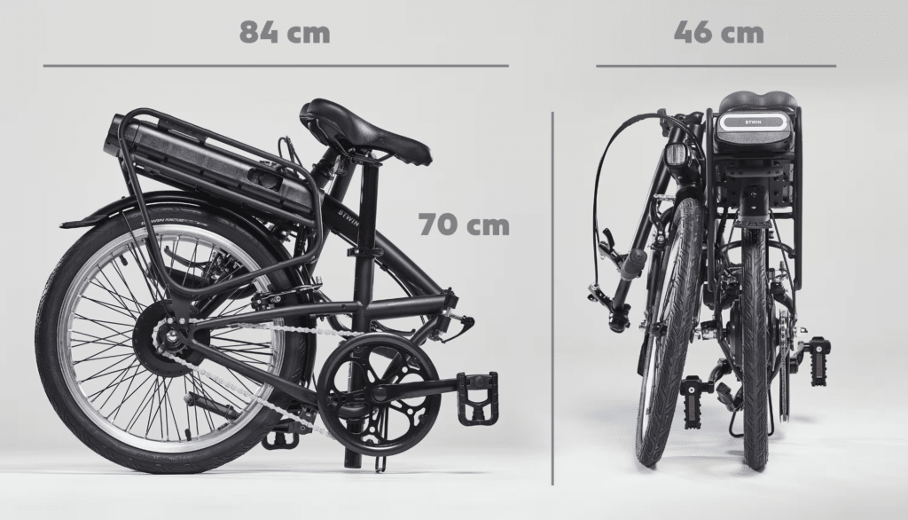 BTWIN E Fold zusammengeklappt - eBikeNews