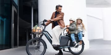 Tenways Longtail Duo mit Kids - eBikeNews